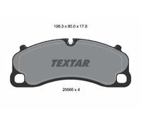 2556601 Textar Front Brake Pad Set Fits Porsche Cayman 911 718 Ster Spyder