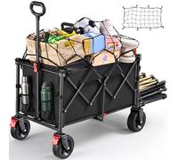 255L Festival Trolley on Wheels, Folding Wagon, Portable Camping Cart