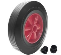 255mm solid sack truck trolley wheel wheelbarrow 10" with 1/2" bore