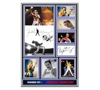 (256) Freddie Mercury Queen Music Legend Signed A4 Photograph (21 X 297 CM) Art Work Wall Art Display (REPRINT) #####
