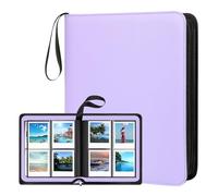 256 Pockets Photo Album for 3.5x4 polaroid photo album, Large Capacity Picture Book for Polaroid i-Type, 600, SX-70 Instant Photos, Compatible with Fujifilm Wide Instant Camera Film (Lilac Purple)