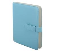 256 Pockets Photo Album for 3 inch Photos, PU PVC Large Capacity for Family Wedding Anniversary Linen Album, Horizontal and Vertical Photos, 3 inch Photos for Movie Tickets, Train (Blue)