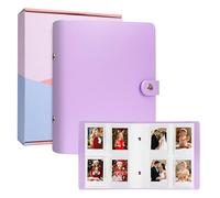 256 Pockets Photo Album for Fujifilm Instax Mini 11 90 70 9 8+ 8 LiPlay Instant Camera, Polaroid Snap SnapTouch PIC-300 Z2300 Instant Camera, Kodak Smile Printomatic Instant Print Camera (Purple)