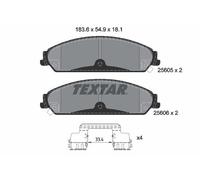 2560501 BRAKE PAD SET, DISC BRAKE TEXTAR