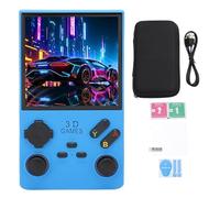 256G 4.0 Inch Retro Game Console, Handheld Game Console with Preloaded Games 720x720 Screen Open Source System 4000mAh Battery Portable Player Red (Ocean Blue)