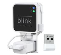 256GB Blink USB Flash Drive,with Outlet Wall Mount for Blink Sync Module 2,Blink USB Storage and Blink Sync Camera Mount for Blink Outdoor Indoor Security System (Sync Module 2 is NOT Included),White