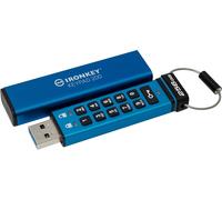 256GB Kingston Ironkey Keypad 200 USB Flash Drive 3.2 Gen1 Type-A 145MB/s R