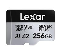256GB Lexar SILVER PLUS MicroSDXC UHS-I Card, V30, 205MB/s Read,150MB/s Write