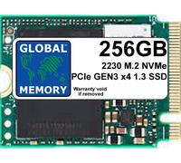 256GB M.2 2230 PCIe Gen3 x4 NVMe SOLID STATE DRIVE (SSD) FOR MICROSOFT SURFACE 3/4 / Pro (X, 7+, 8, 9) / GO/STEAM DECK