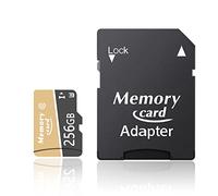 256GB Memory Card with Adapter, Full HD Memory Cards 256GB, High Speed TF Card Micro Memory Card for Smartphone, Camera, Tablets, Dash Cam, Drone - Up to 100 MB/s, Class 10