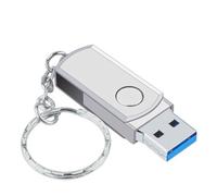 256GB USB 3.0 Flash Drive, Rotating Metal Thumb Drive with Write Protection Switch(White)