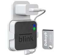 256GB USB Flash Drive and Outlet Wall Mount for Blink Sync Module, with Short Cable Easy to Move, Space Saving, Local Video Storage for Outdoor/Indoor Camera (Sync Module 2 Not Included)