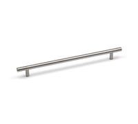 256mm Nickel Cabinet Bar Handle Silver Kitchen Cupboard Door Drawer T-Bar Pull Wardrobe Furniture Replacement Upcycle 12mm Diameter