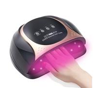256W UV LED Nail Lamp for Gel Polish Curing - 4 Timer Settings, Auto Sensor, Touch Screen - Professional Dryer for Home and Salon Use