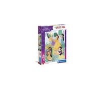 25736 Disney Princesas Puzzle 104pcs Princess Supercolor Princess-104 Pieces-Jigsaw Kids Age 6, Multicolor, Medium