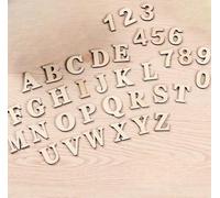 258 Pcs Mini Wooden Alphabet Letters, Unfinished Wood Numbers for for Letter Board/Wall Decor/DIY/Painted/Educational
