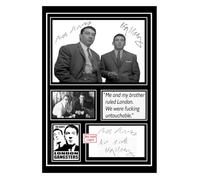 (259) The Kray Twins Ronnie & Reggie Kray Gangster Legends Signed A4 Photograph (21 X 297 CM) Art Work Wall Art Display Great Gift Idea (REPRINT) #####