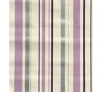 2594-24 LILAC SILVER WHITE STRIPE BLOWN VINYL WALLPAPER