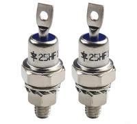 25A 1200V Diode Set, 1 Pair 25HFR120 Forward and 25HF120 Reverse Polarity, Iron Base Screw Mount Converter Charging Machine
