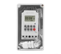 25A 220VAC Digital Timer with Waterproof Box, MT316SE Model, IP66 Rated for Outdoor Use, Control to Seconds (25A)