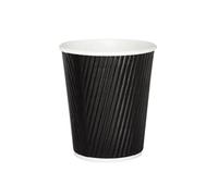 25cl Black Ripple Cup (500 Pack)