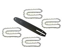 25cm / 1,3 mm / 3/8" / 40 TG Guide bar + 4 X Chain compatible with Parkside PKSA 20-Li D4