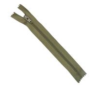 25cm 10 Inch Closed End Zip Nylon No3 Autolock 55 Colour Buy 1 Or 2 Zippers 456D, 0256 Dark Olive Green, 1