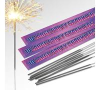 25cm (10") Large Party Sparklers | Handheld Sparklers | Great for any Occasion (30 Sparklers)