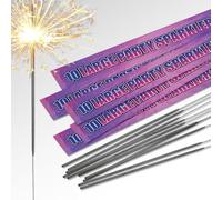 25cm (10") Large Party Sparklers | Handheld Sparklers | Great for any Occasion (50 Sparklers)