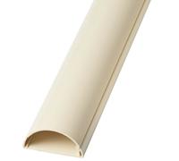 25cm 16 x 8mm Magnolia Speaker Cable Trunking Conduit Cover AV TV Ethernet Wall