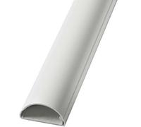 25cm 16mm x 8mm White Speaker Cable Trunking Conduit Cover AV TV Ethernet Wall