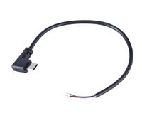 25cm / 1m / 2m USB Male to Open End 4Pin Power Cable Extension Cord Charging Wire 5V3A for Camera LED Light Routers Right Angled USB Cable