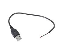 25cm-300cm USB Male To Open End 2Pin Power Cable Extension Cord Wire 5V 3A 22AWG For Camera LED Light Router Fan USB Pigtail Power Wire