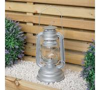 25cm/30cm Silver Paraffin Hurricane Lantern Camping Light - 25cm - Samuel Alexander | TJ Hughes