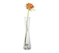 25CM/9.8in Single Bud Glass Vase Hand Made Clear Cylinder Vases Narrow Neck Decorative Glass Bottles for Flowers Centerpieces Wedding Party Home Office Decor