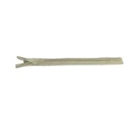 25cm Adjustable Length Invisible Zip - Cream, 5 Pieces