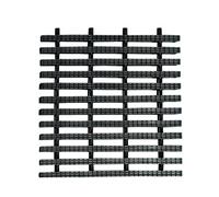 25cm Anti-Slip Pool Overflow Grate - Durable ABS Plastic Drainage Cover with 4 Holes, Black Grille for Gutters, Fences & Pathways - Safe & Reliable Outdoor Solution