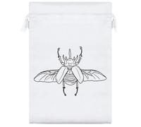 25cm 'Atlas Beetle Flying' Satin Drawstring Bag/Pouch (SB00116772)