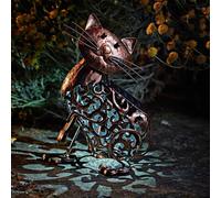 25cm Bronze Steel Solar Silhouette Cat Ornament Marco Paul Copper One Size