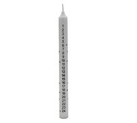 25cm Christmas Tapered Countdown Advent Candle - White