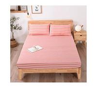 25cm Deep Pocket 100% Cotton Fitted Sheet Soft Luxury Premium Quality Bottom Bed Linen For Twin Single Double King Queen 1 Piece Only No Pillowcase Breathable Hypoallergenic Easy Care