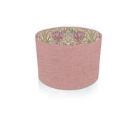 25cm (Diameter 10" x Height 7") Florenzo Pink with William Morris Honeysuckle Rose Interior Ceiling lamp Shade