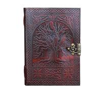 25cm empty book tree of life Grimoire leather diary shadow magic book leather journal journal notebook sketchbook for artists
