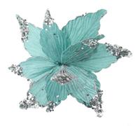 25cm for sparkly Red Flower Hanging Decoration for Xmas Tree(Green)
