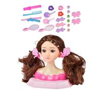 25cm Girl Hair Styling Doll, Doll Head Makeup Kit - Multi Purpose Cosmetic Practice Set, Brush And Accessory Toy, Airdressing With Hair Accessories, Fun Birthday Christmas Children's Day For Kids