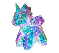 (25cm) Global Gizmos Iridescent Unicorn Lights / White LED Light Colour / USB Powered / Bedside Night Light for Girls
