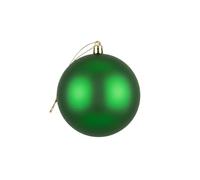 25cm Large Dark Green Bauble PVC Shatterproof Matt Finish Christmas Balls Ornament - Festive Xmas Tree Hanging Decorations, Round Ornament for Holiday Home Decor