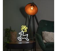 25cm Light up Christmas Reindeer Table Top Neon Sign