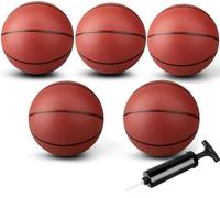 25cm Mini Basketball for Indoor Mini Basketball Hoop, Small Replacement Basketballs Soft Beach Ball for Inflatable Pool, Pool Playground Kickball Outdoor Play Game Gift Pack for Toddler kids Adults