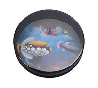 25cm Ocean Drum Wave Bead Drum Hand Percussion Drum Musical Instrument Percussion with Steel Balls Filled (Type 2)
